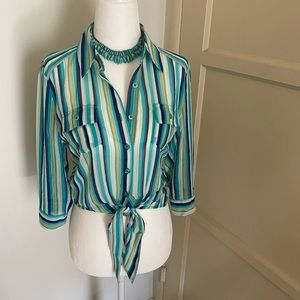 Striped Top - Semi Sheer